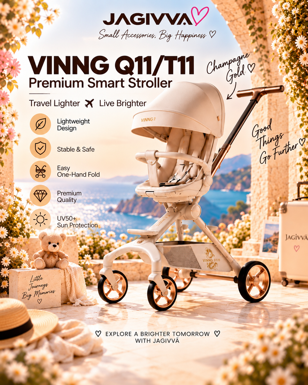 VINNG Q11 / T11 • Premium Smart Stroller