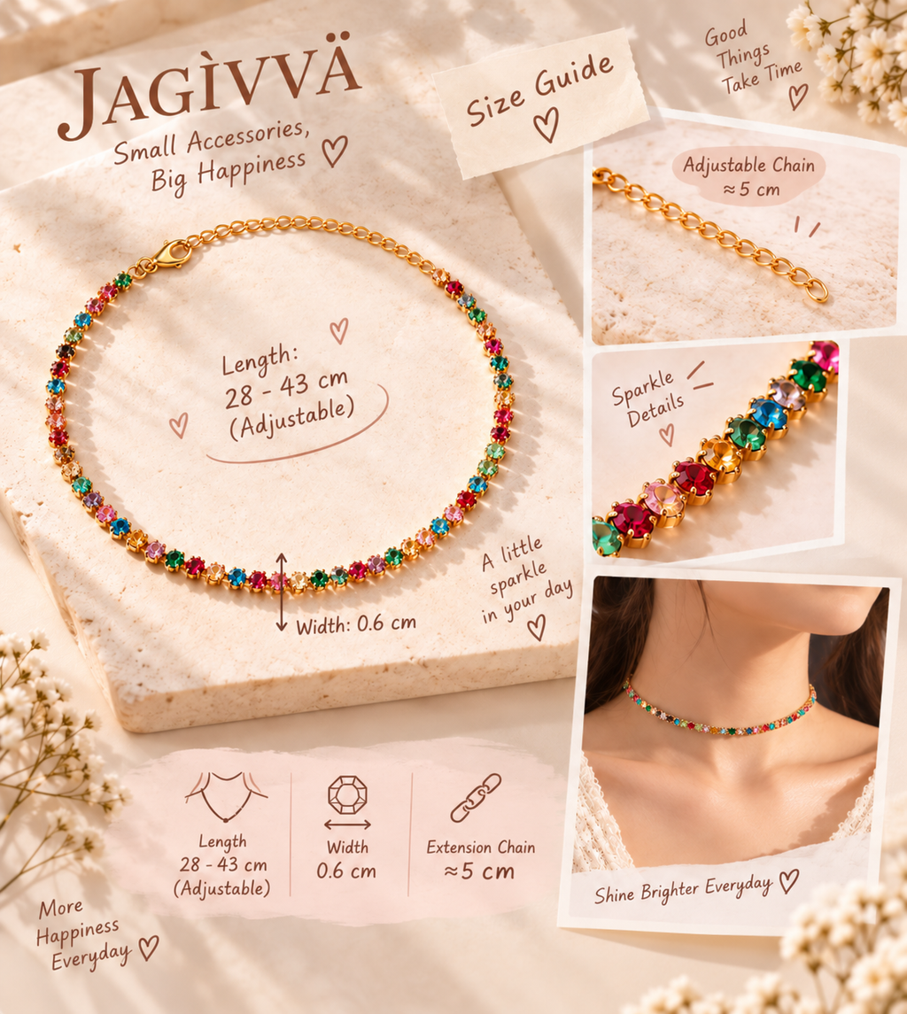 Geometric Glow Crystal Necklace