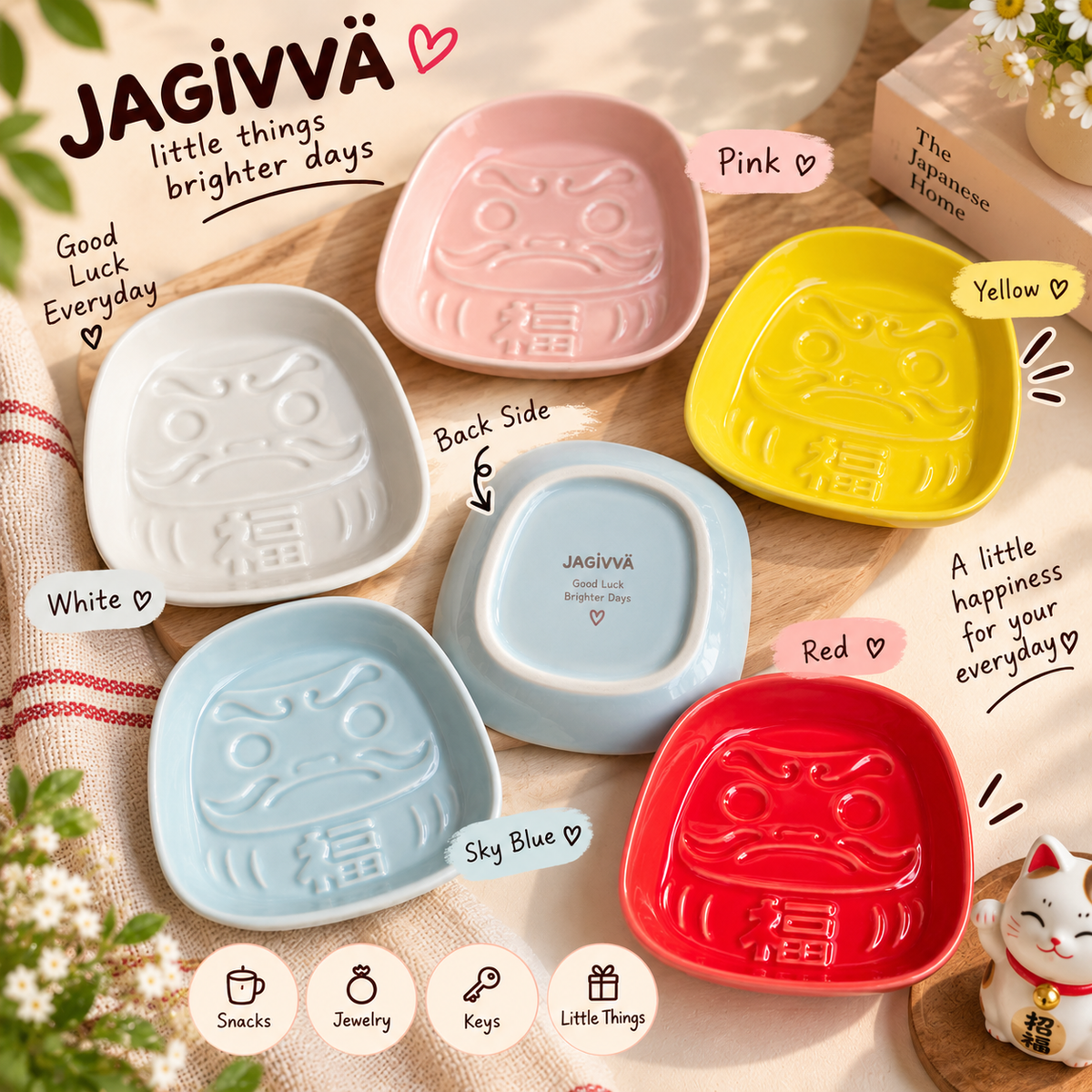 Japanese-inspired tableware / lucky home décor