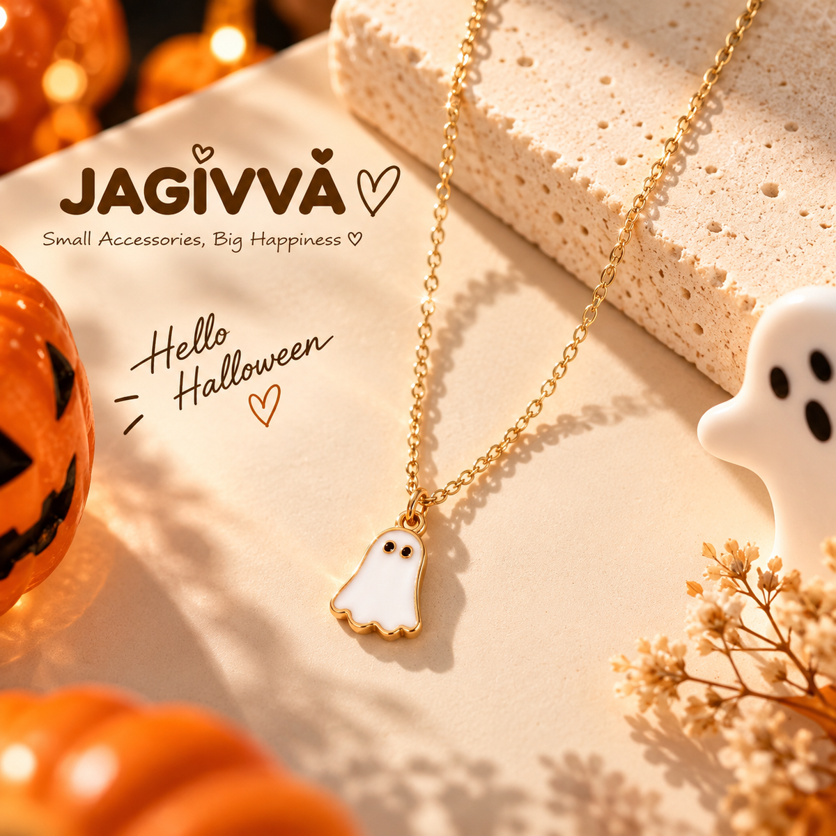 Little Boo Ghost Necklace – Halloween Collection