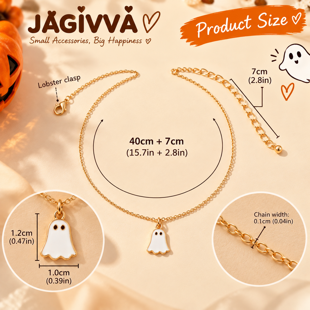 Little Boo Ghost Necklace – Halloween Collection