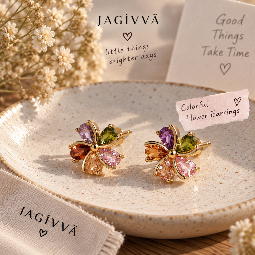 Colorful Bloom Earrings ♡