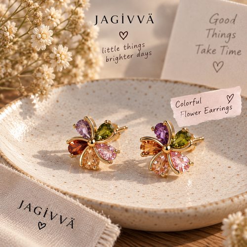 Colorful Bloom Earrings ♡