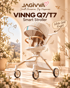 VINNG Q7 / T7 • 360° Rotating Foldable Travel Stroller