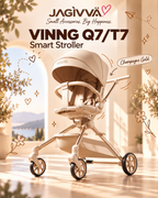 VINNG Q7 / T7 • 360° Rotating Foldable Travel Stroller