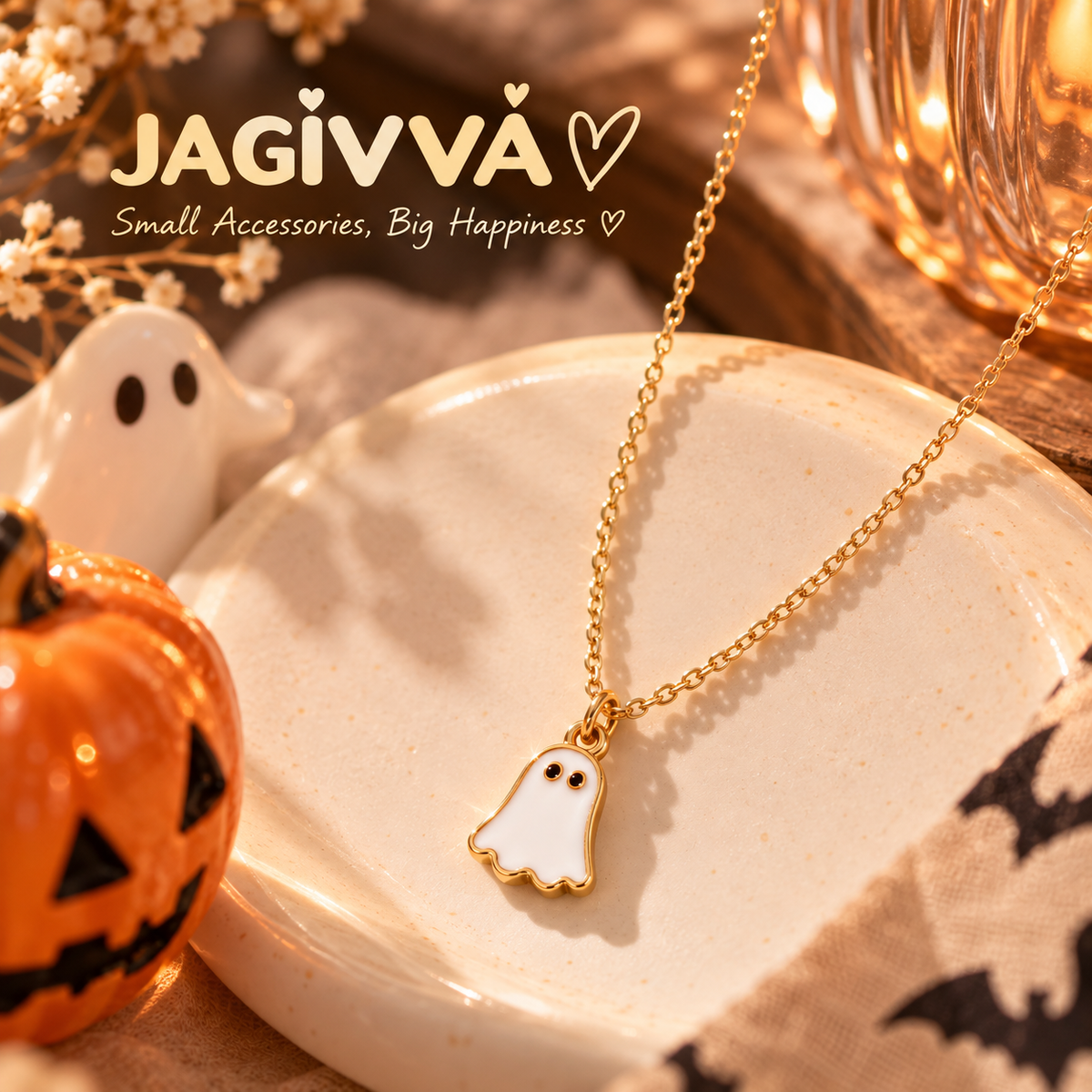 Little Boo Ghost Necklace – Halloween Collection