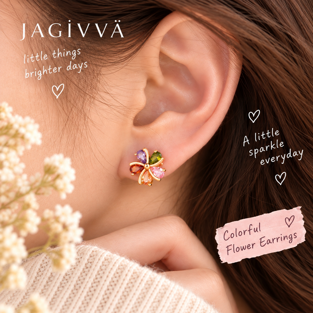 Colorful Bloom Earrings ♡