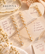 Crystal Cascade Zirconia Drop Earrings