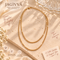 Shimmer Layered Chain Necklace
