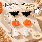 Spooky Cuties Halloween Stud Earring Set 🎃👻🦇