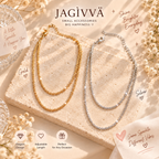 Shimmer Layered Chain Necklace