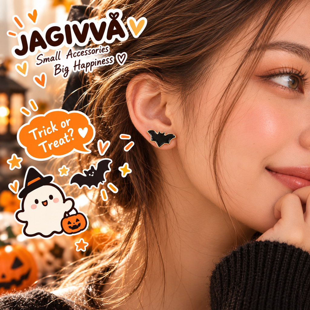 Spooky Cuties Halloween Stud Earring Set 🎃👻🦇