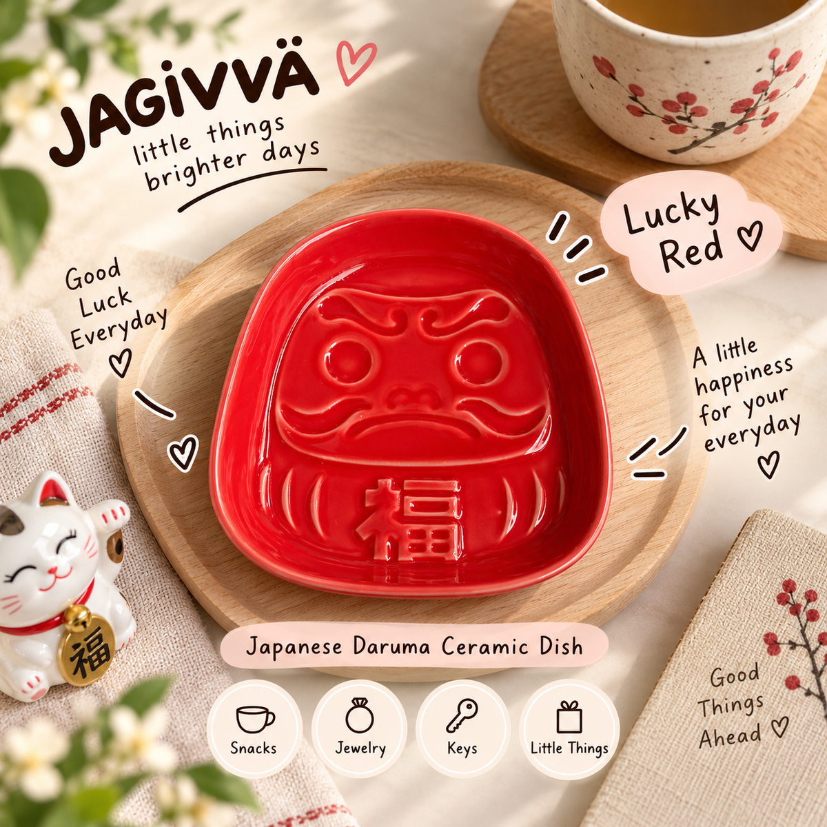 Japanese-inspired tableware / lucky home décor