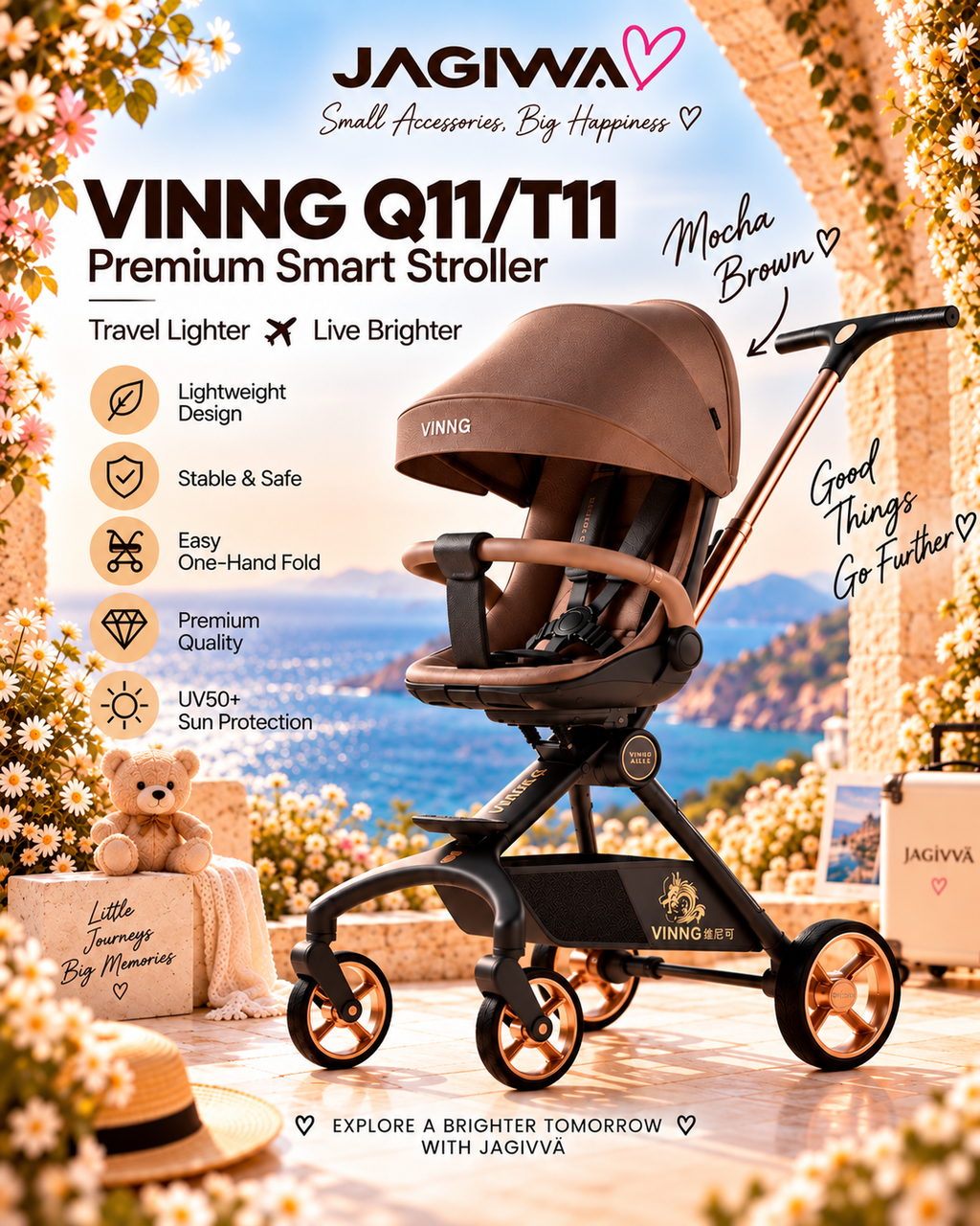 VINNG Q11 / T11 • Premium Smart Stroller