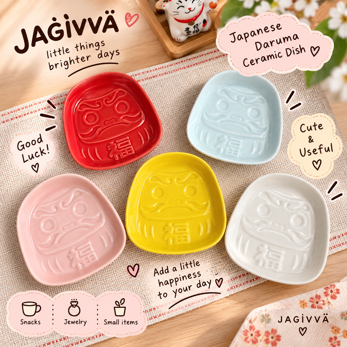 Japanese-inspired tableware / lucky home décor