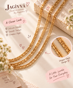 Golden Layers Multi-Strand Necklace