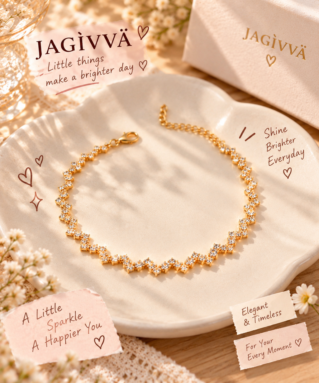 Golden Rhombus Crystal Choker Necklace
