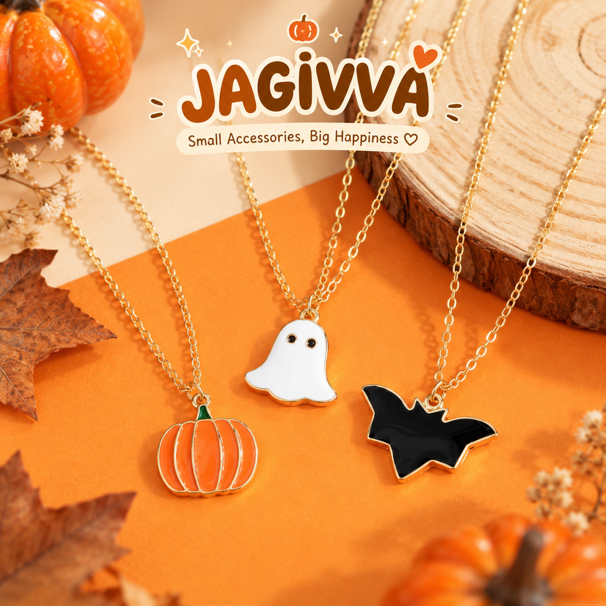 Spooky Trio Layered Necklace Set – 3 Pieces