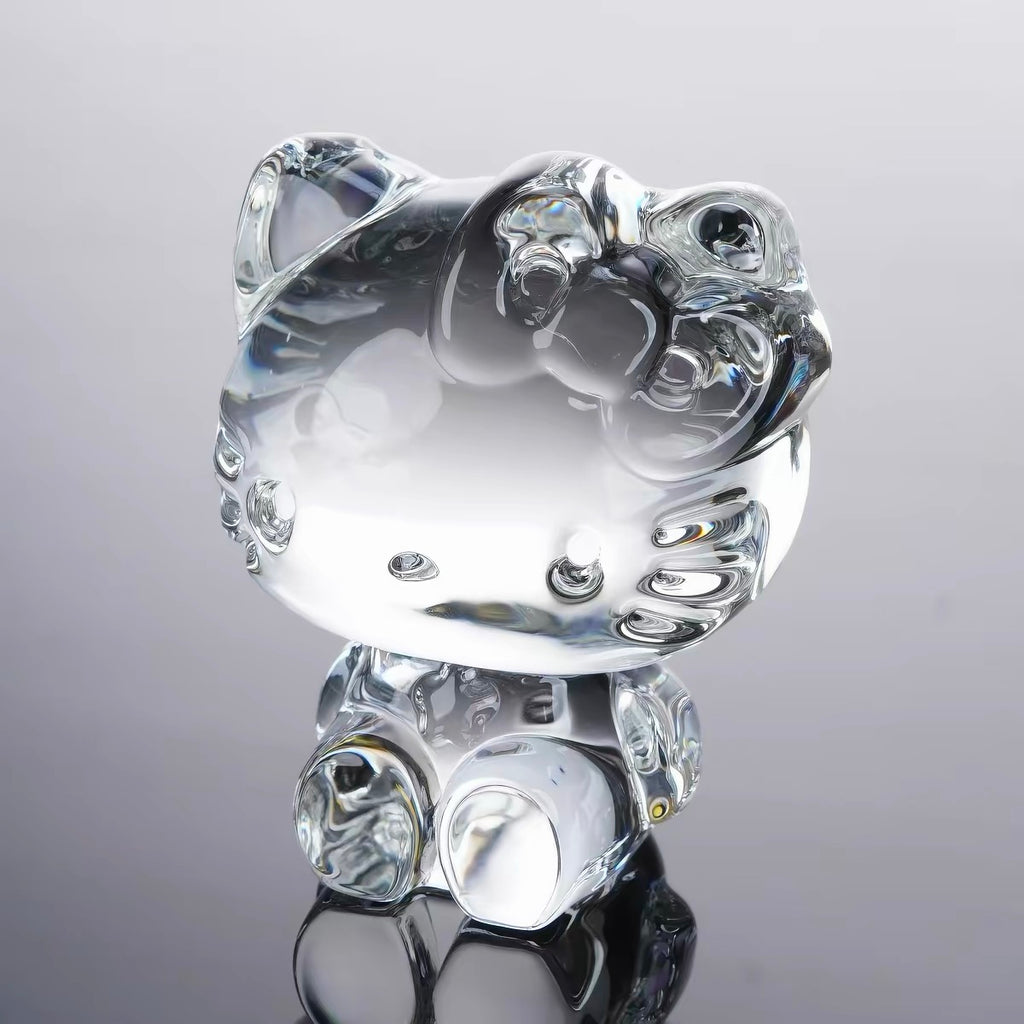 Hello Kitty High-Transparency Crystal Desk Ornament