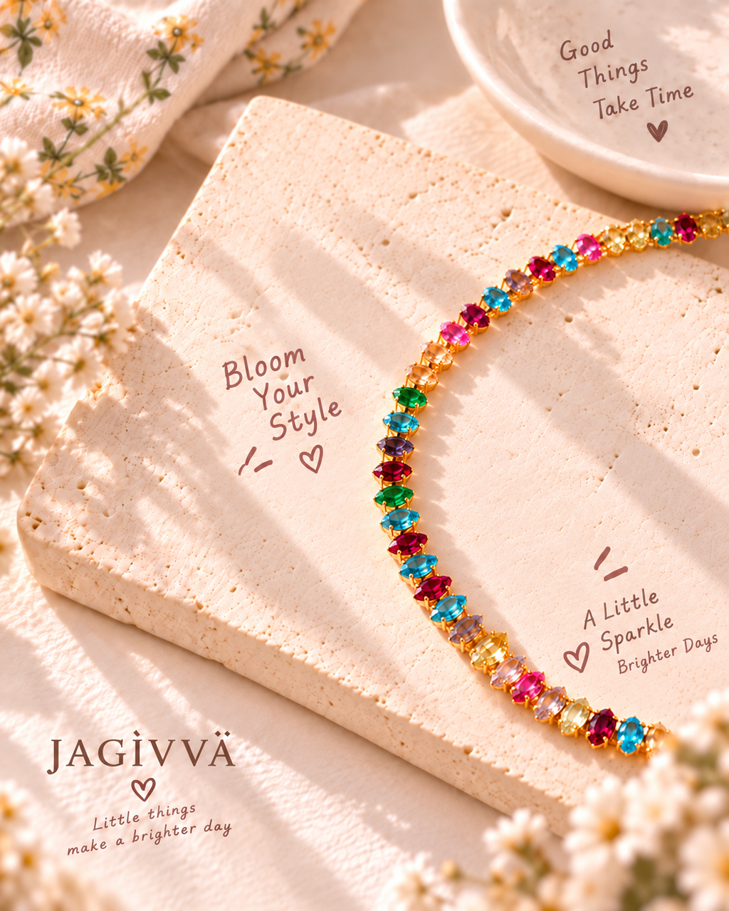 Geometric Glow Crystal Necklace