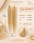 Golden Cascade Tassel Earrings