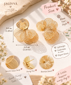 Golden Bloom Statement Earrings