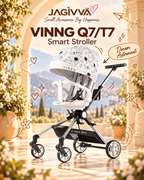 VINNG Q7 / T7 • 360° Rotating Foldable Travel Stroller