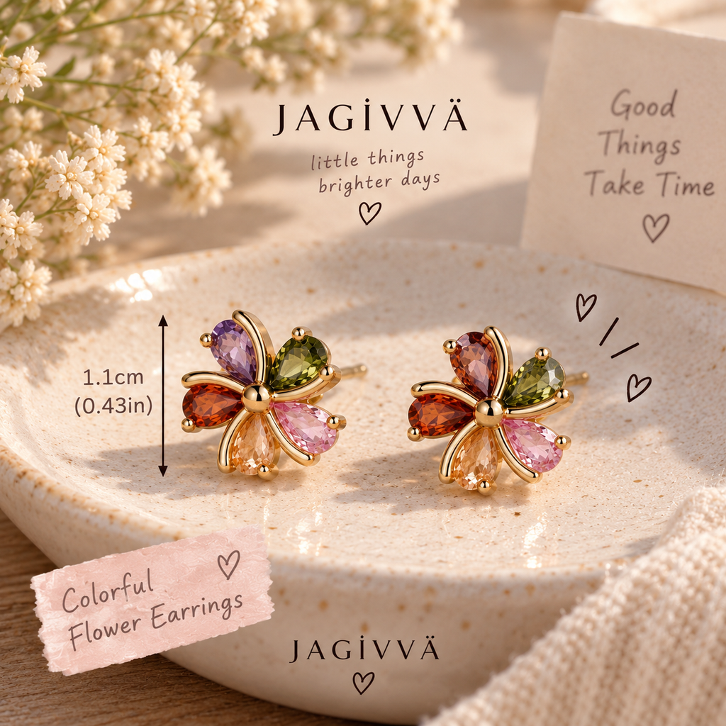 Colorful Bloom Earrings ♡