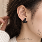 Midnight Butterfly Stud Earrings