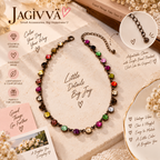 Vintage Rainbow Crystal Necklace
