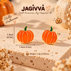 Pumpkin Cutie Stud Earrings – Halloween Collection